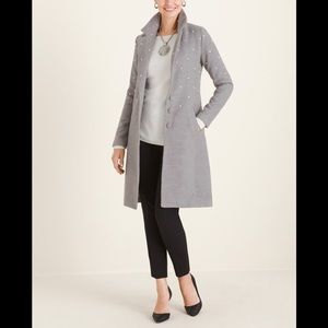 NWOT CHICO’S Faux Pearl Embellished Jacket